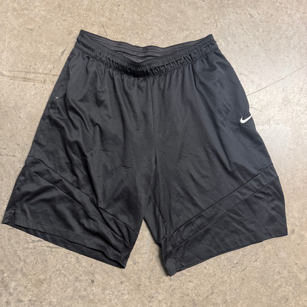 Nike Dri-FIT Mens Basketball Shorts Black Size XL Athletic Mesh Gym Workout